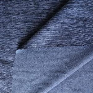 订制批发粗针双色布运动休闲服装布 保暖透气针织面料